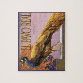  fruitkrattenlabel Art El Pavo Peacock Bird Legpuzzel (Verticaal)