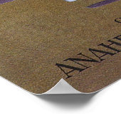 fruitkrattenlabel Art El Pavo Peacock Bird Poster (Hoek)