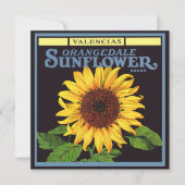  fruitkrattenlabel Art Orangedale Sunflower (Voorkant)