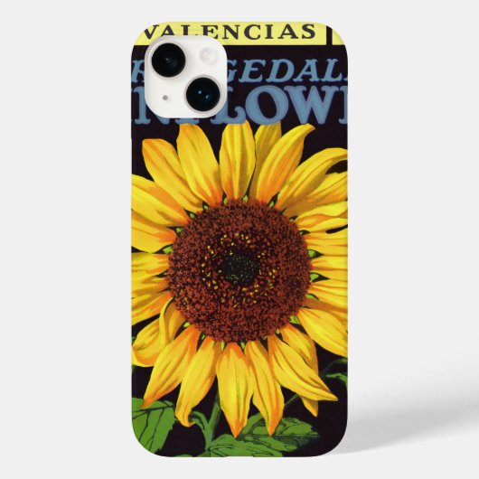  fruitkrattenlabel Art Orangedale Sunflower Case-Mate iPhone Case (Achterkant)