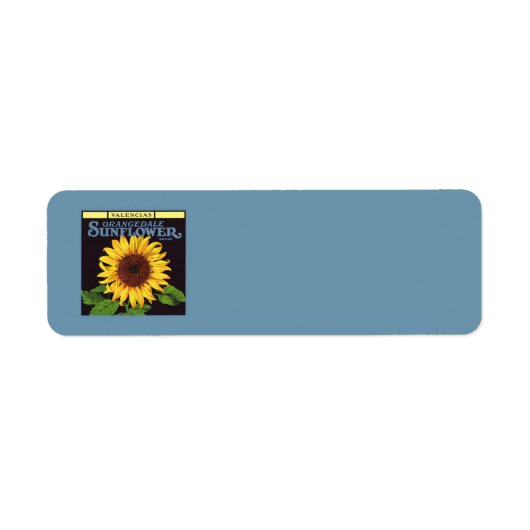 fruitkrattenlabel Art Orangedale Sunflower Etiket (Voorkant)