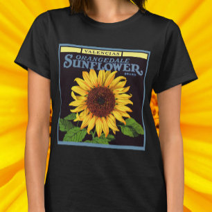  fruitkrattenlabel Art Orangedale Sunflower T-shirt