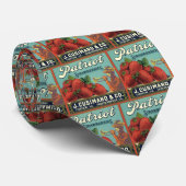  fruitkrattenlabel Art Patriot-aardbeien Stropdas (Opgerold)