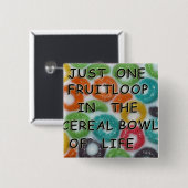 Fruitloop-Button Vierkante Button 5,1 Cm (Voorkant /achterkant)