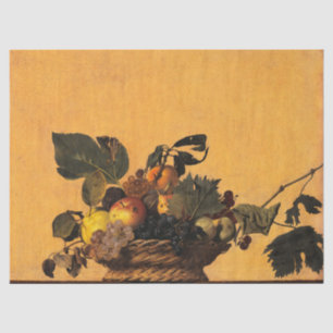 Fruitmand, Canestra di Frutta van Caravaggio Tissuepapier