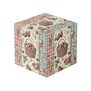 Fruitmand Gingham Plezier Kubus