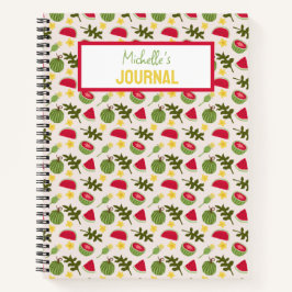 Fruitmandpatrooncollectie - Watermeloen Notitieboek