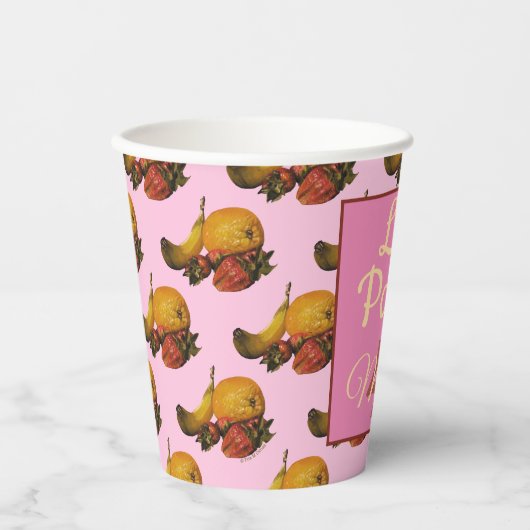 Fruitpapierkopjes Papieren Bekers (Voorkant)