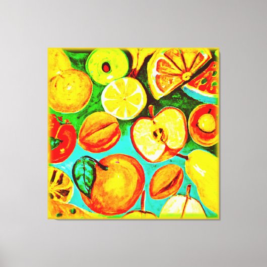 Fruitpatroon. Bestel nu Canvas Afdruk (Voorkant)