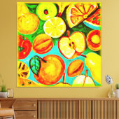 Fruitpatroon. Bestel nu Canvas Afdruk (Insitu (Woonkamer))