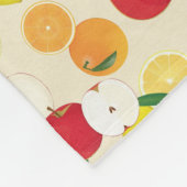 Fruitpatroon Fleece Deken (Hoek)