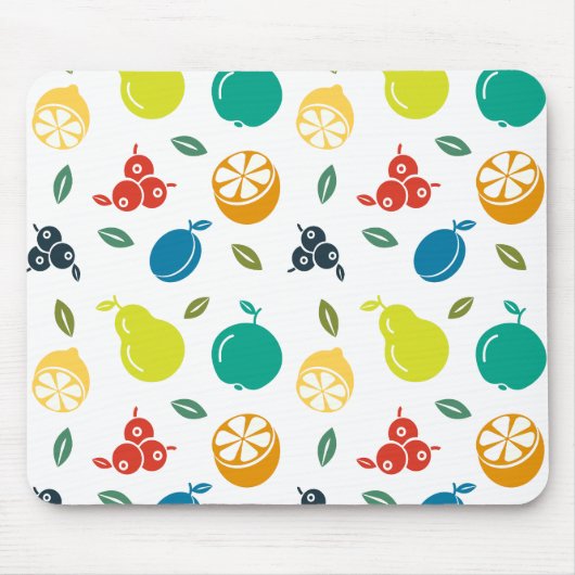 Fruitpatroon, Plum, Sinaasappel, Citroen, Pear, Ap Muismat (Voorkant)