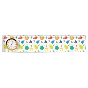 Fruitpatroon, Plum, Sinaasappel, Citroen, Pear, Ap Naambordje
