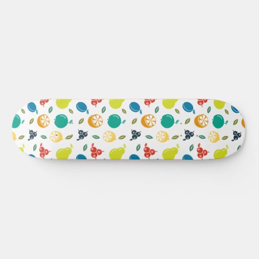 Fruitpatroon, Plum, Sinaasappel, Citroen, Pear, Ap Skateboard (Horizontaal)