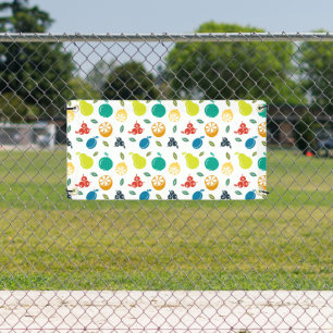 Fruitpatroon, Plum, Sinaasappel, Citroen, Pear, Ap Spandoek