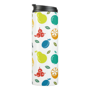 Fruitpatroon, Pruim, Sinaasappel, Citroen, Peer, A Thermosbeker