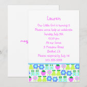 fruitpatroonuitnodiging kaart (Voorkant / Achterkant)