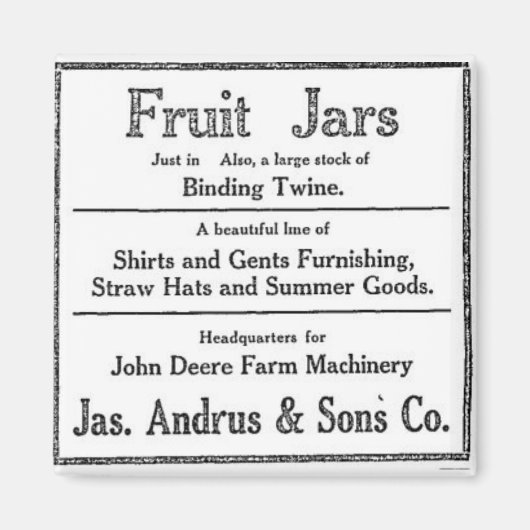  fruitpotten te koop Dixie Utah Magneet (Voorkant)