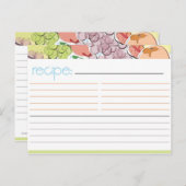 Fruitrecept Kaart (Voorkant / Achterkant)