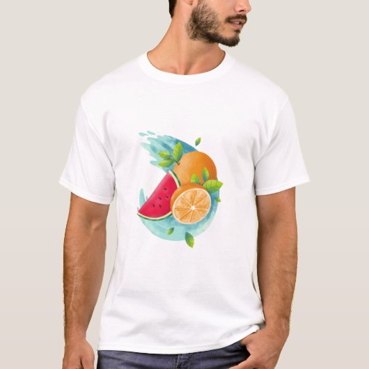 Fruits à l'oeil qui s'attrapent conception T-shirt (Devant)