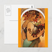 Fruits - Art Nouveau - Carte postale (Devant / Derrière)