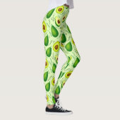 Fruits Background Avocado Pattern Leggings (Rechts)