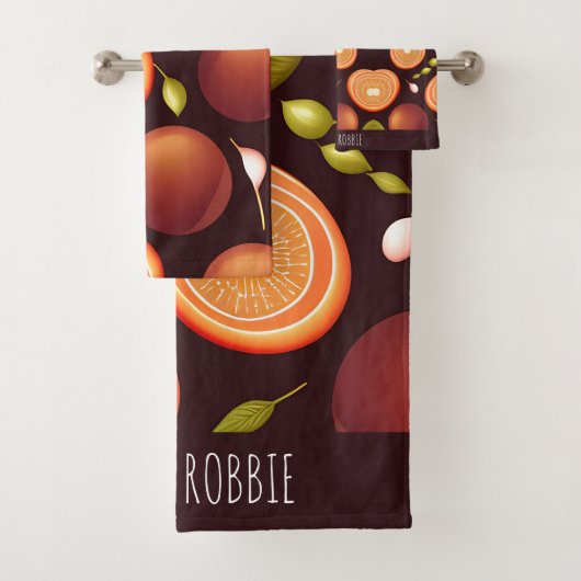 Fruits Brown orange Motif coloré (En situation)