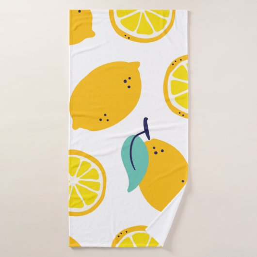 Fruits citrons sans couture motif (Serviette de bain)