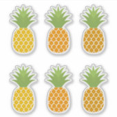 Fruits d'ananas Autocollants de vinyle coupés sur  (Devant)