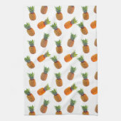 Fruits d'ananas sur une serviette de cuisine blanc (Vertical)