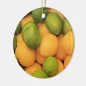 Fruits dans un marché provençal ornement de Noël (Gauche)