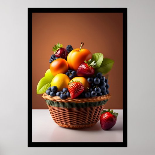 Fruits Dans Une Poster De Panier (Devant)