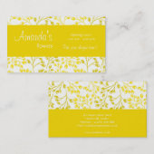 Fruits d'automne jaunes mignons Carte de visite (Devant / Derrière)