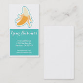 fruits de banane cartes de visite alimentaires per (Devant / Derrière)