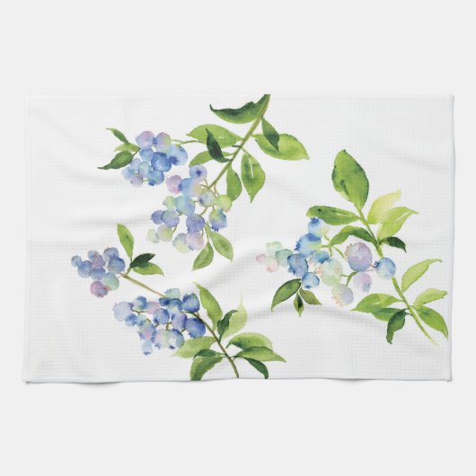 Fruits de bleuets Serviettes de cuisine (Horizontal)