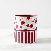 Fruits de cerisier motif Café Mug (Centre)