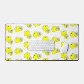 Fruits de citron motif sur blanc (Clavier et souris)