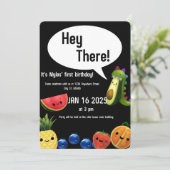 Fruits de danse thème première carte d'anniversair (Debout devant)