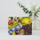 Fruits de la carte postale d'art fruité de Hérisso (Debout devant)