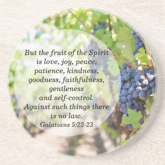 Fruits de l'Esprit Boire Dessous de verre (Devant)