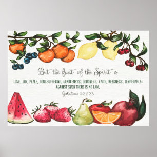 Fruits de l'Esprit, Galates 5:22-23 Poster
