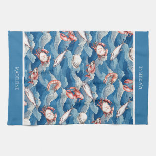 Fruits de Mer gepersonaliseerd Theedoek