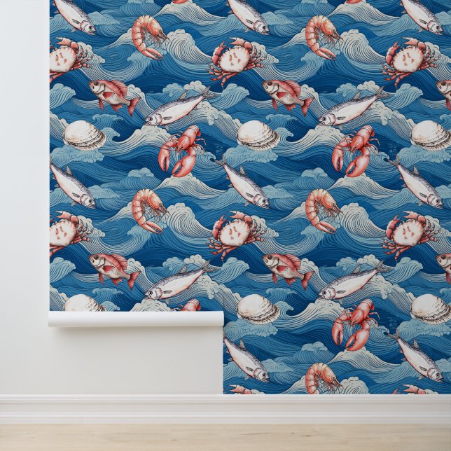 Fruits de Mer Keuken Behang (Applicatie)