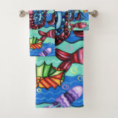 Fruits de mer Poisson Abstrait peinture originale (En situation)