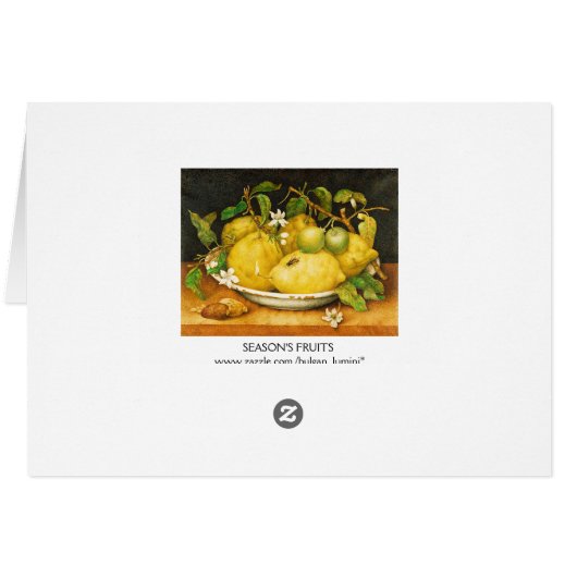 FRUITS DE SAISON LÉMONS ET FLEURS BLANCHES (Dos Horizontal)