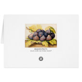 FRUITS DE SAISON / PLAQUE AUX FIGUES ET FEUILLES V (Dos Horizontal)
