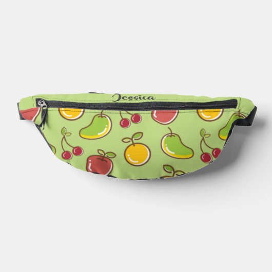 Fruits d'été frais motif vert (Poser)