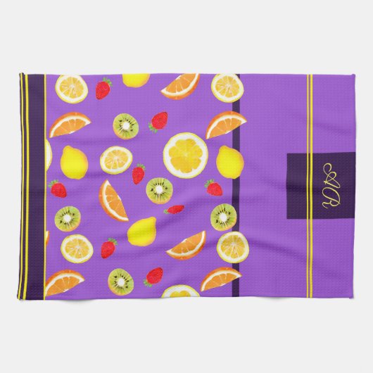 Fruits d'été frais Serviettes de cuisine (Horizontal)