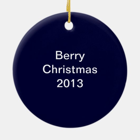 Fruits d'été Ornement de Noël (Dos)