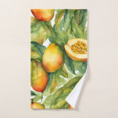 Fruits et feuilles de mangue (Serviette à main)